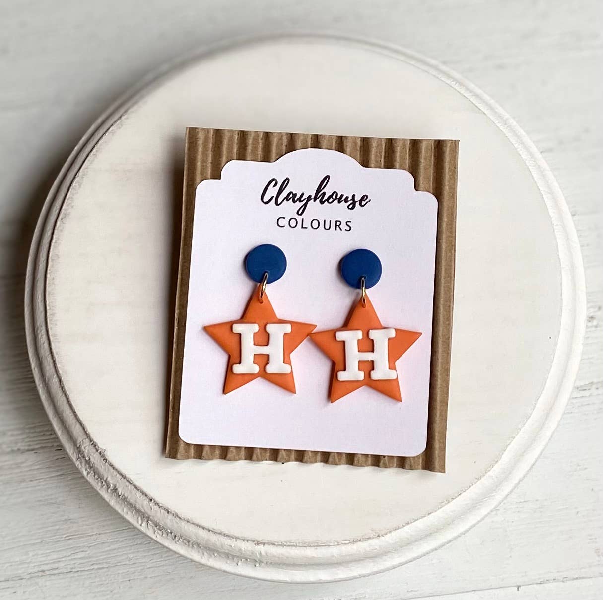 CC H-Astros Earrings Star