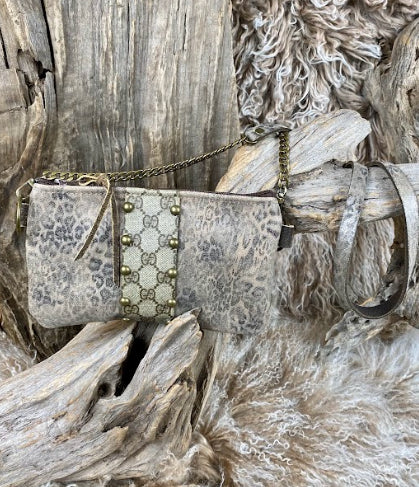 Keep It Gypsy Leopard Upcycled Crossbody