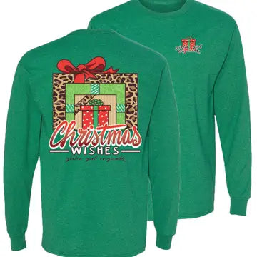 CHRISTMAS WISHES TEE- LONG SLEEVE