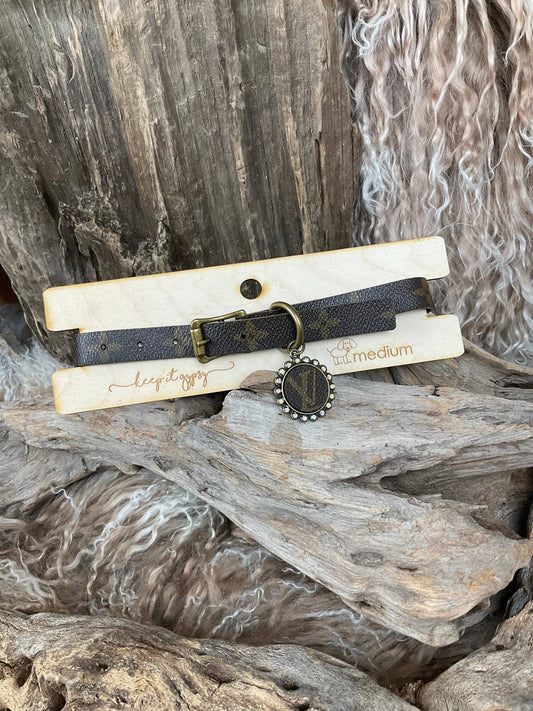Keep it Gypsy - DOG COLLAR Collection UPCYCLED Medium