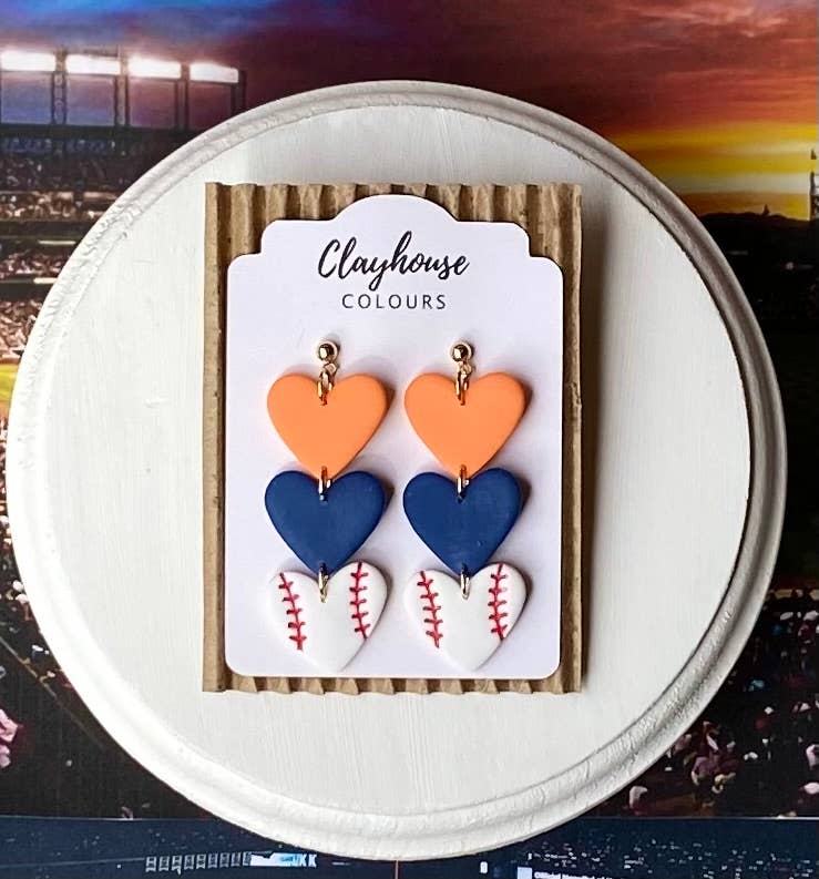 CC 3 Hearts Astros Earrings