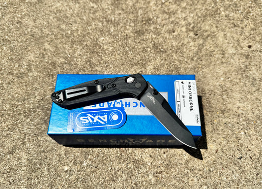 BENCHMADE MINI OSBORNE BLACK & BLUE