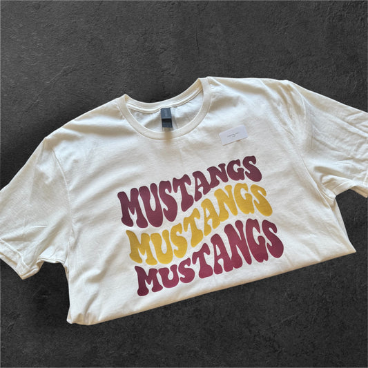 MUSTANGS MUSTANGS MUSTANGS TEE