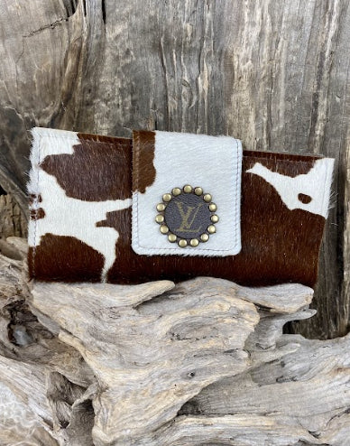 Keep It Gypsy XL Wallet Cow Hair Brown/White