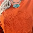 Pumpkin Spice Embossed Sweatshirt