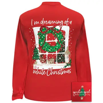 YOUTH WHITE CHRISTMAS LONG SLEEVE TEE